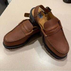 NWT Dr. martens men’s  Brown Leather Loafers size 8